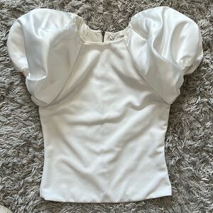 Alice + Olivia Puffy White Top